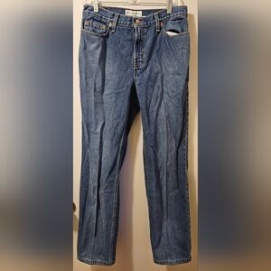 Old Navy VTG 90s Relaxed Fit Straight Leg Cotton Jeans Sits at Waist Womens Sz 8